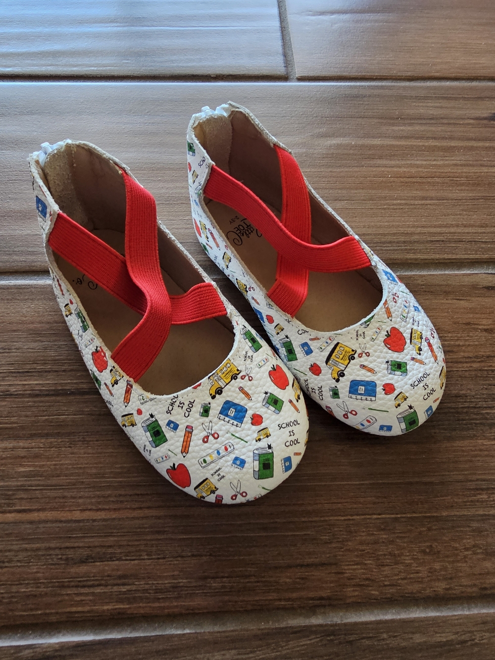 Little Toe Co Toddler Girls School Themed Shoes 2-3 Years
